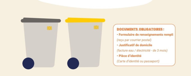 Récupération des bacs déchets