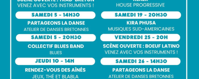 Café de la Forge 🍺 programme d'avril 🐟