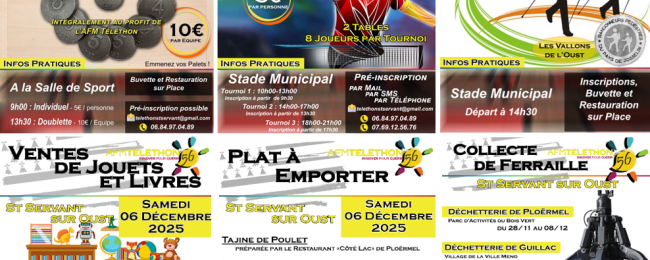 Téléthon - Saint Servant sur Oust 