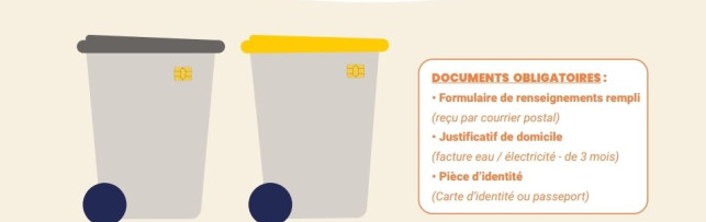 Récupération des bacs déchets 