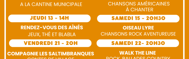 Programme de mars du Café de la Forge