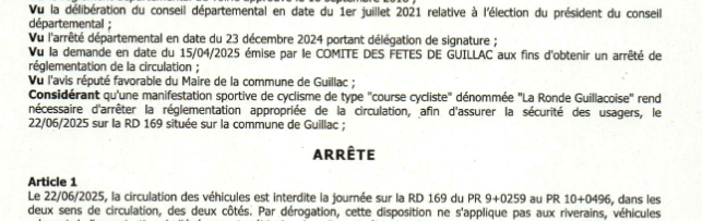 Course cycliste LA RONDE GUILLACOISE 🚴