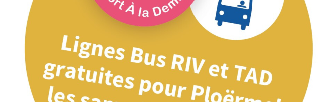 Le RIV bus et TAD gratuit les samedis
