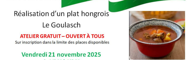 Le Comité de Jumelages du Pays de Josselin propose UN ATELIER CULINAIRE