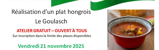 Comité de jumelage - Atelier culinaire