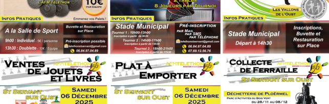 Téléthon St Servant sur Oust 