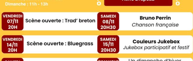 le programme du Café de la Forge